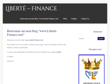 Tablet Screenshot of liberte-finance.com